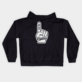 Number One Daddy baseball style Kids Hoodie